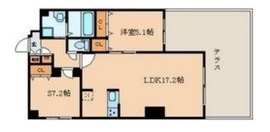 ガーデンコート碑文谷 101 間取り図