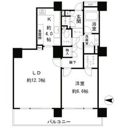 リバーポイントタワー 2110 間取り図