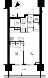 ザ・パークハウス赤坂レジデンス 3階 間取り図