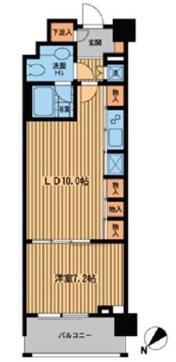 プライムアーバン日本橋横山町 1104 間取り図