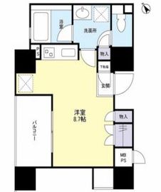 プライムアーバン目黒青葉台 401 間取り図