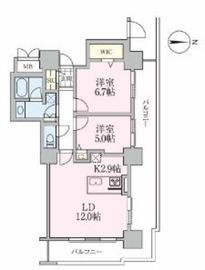 ロイヤルパークスタワー南千住 819 間取り図