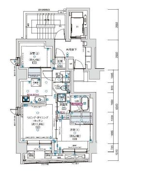 アルティザ東銀座 4階 間取り図