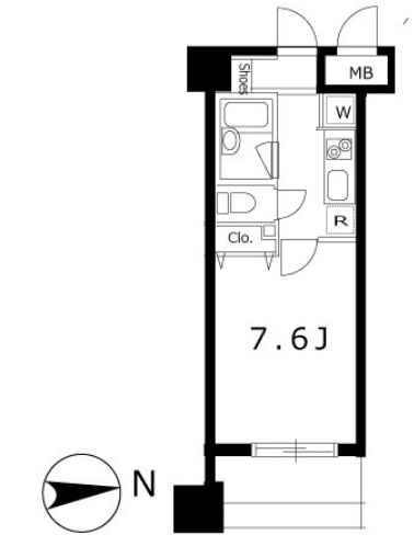 スペーシア秋葉原 1004 間取り図