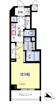 オスピタリテ神楽坂 305 間取り図