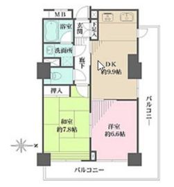 アイタウン・レピア 14階 間取り図