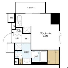 ザ・パークハウス上野 5階 間取り図