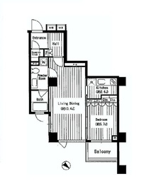 青山パークタワー 4階 間取り図