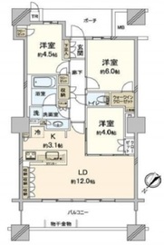 ブリリア有明スカイタワー 20階 間取り図