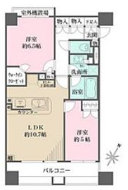 ファミールグラン銀座4丁目 6階 間取り図