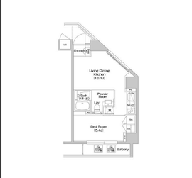 ファミールグラン銀座4丁目 14階 間取り図