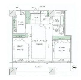 コンシェリア西新宿タワーズウエスト 31階 間取り図