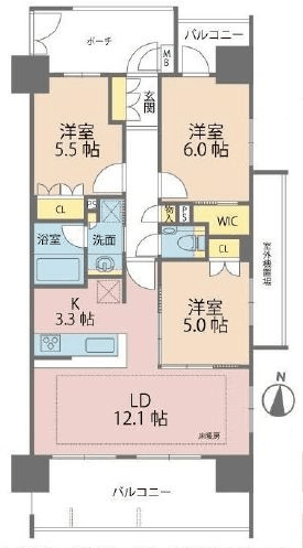 プレシス豊洲 9階 間取り図
