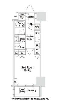 コンフォリア門前仲町 1203 間取り図