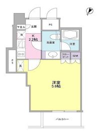 ステイレジデンス西新宿 1307 間取り図