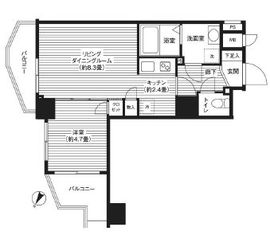 カスタリア初台 704 間取り図
