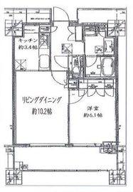 アウルタワー 18階 間取り図