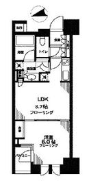 シティハウス東京新橋 8階 間取り図