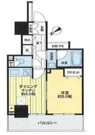 ライオンズタワー池袋 15階 間取り図