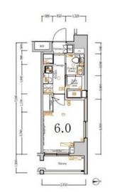 デュアルタップ大崎 4階 間取り図