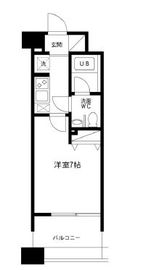 レジディア島津山 1305 間取り図