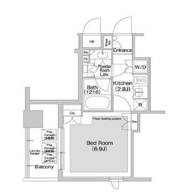 コンフォリア日本橋人形町イースト 709 間取り図