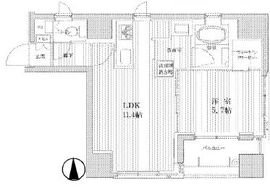 ジュイール東京八丁堀 2階 間取り図