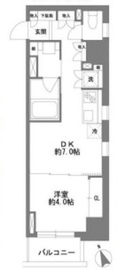 コスモグラシア清澄白河 404 間取り図