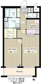ルミエール中町 103 間取り図