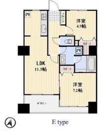 パークテラス恵比寿 604 間取り図