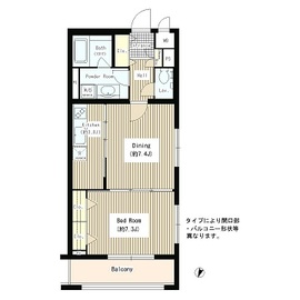 ルミエール中町 308 間取り図