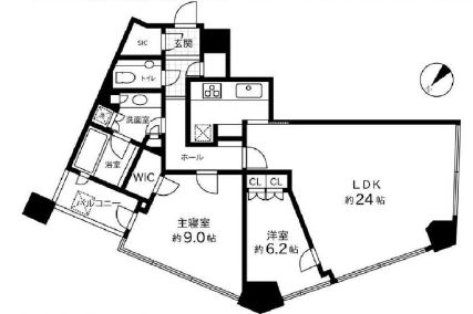 パークコート赤坂ザ・タワー 29階 間取り図