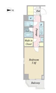 ザ・パールレジデンス下馬倶楽部 406 間取り図