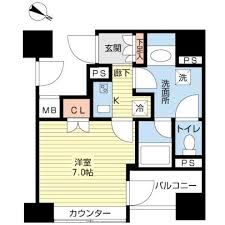 レジディア日本橋馬喰町 410 間取り図