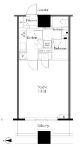 コンシェリア西新宿タワーズウエスト 5階 間取り図