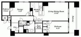 レジディア日本橋馬喰町 909 間取り図