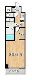 アールミュゼ南麻布 1002 間取り図