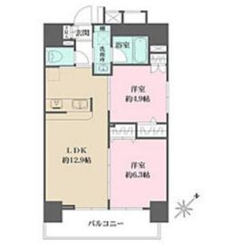 クレストヒル文京千石 A1401 間取り図