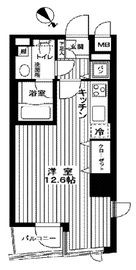 カスタリア新宿御苑 408 間取り図