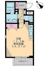 ガーデンテラス柿の木坂 105 間取り図