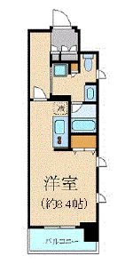 クリオ五反田 203 間取り図