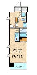 クリオ五反田 506 間取り図