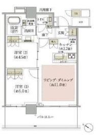 ブリリア有明シティタワー 14階 間取り図
