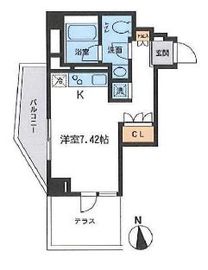 レジデンス白金コローレ 106 間取り図