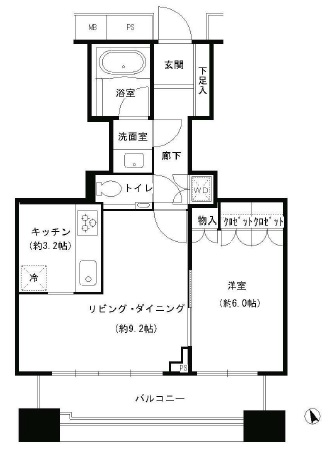 グランスイート虎ノ門 17階 間取り図