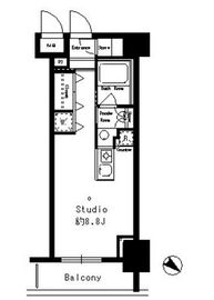 パークルージュ赤坂檜町 703 間取り図