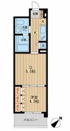 コンフォリア大森鹿島 406 間取り図