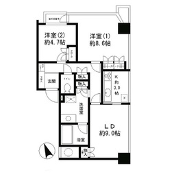 ニチレイ明石町レジデンス 1701 間取り図