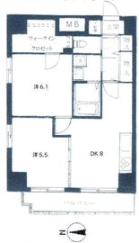 アールミュゼ南麻布 201 間取り図