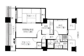 晴海ビュータワー（晴海アイランドトリトンスクエアビュータワー） 9階 間取り図